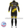 Set Fietsshirt Lange Mouw + Lange Koersbroek 2017 Direct Energie N001 Winter Thermal Fleece